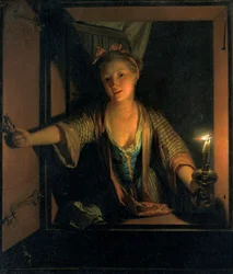 Une fille à la fenêtre, 1663-1700