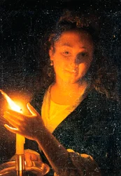 Femme à la bougie, fin des années 1660
