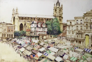 Norwich : La place du marché et l