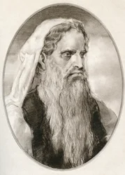 Moïse, prophète des religions abrahamiques, chef des Israélites et législateur, tiré de Biographies vivantes de chefs religieux