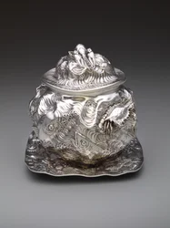 Soupière à huîtres avec support