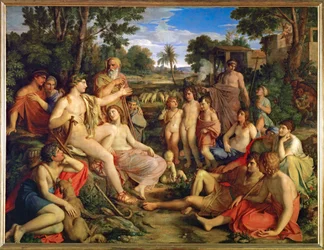 Apollon parmi les bergers (huile sur toile)