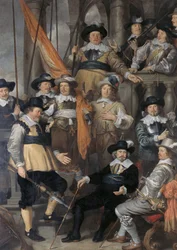 Néerlandais : Schutters van Wijk XVIII sous le capitaine Albert Bas et le lieutenant Lucas Conijn La compagnie du capitaine Albert Bas et du lieutenant Lucas Conijn