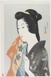 (Femme tenant une serviette), octobre 1920