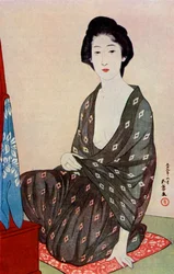 Une femme japonaise portant des vêtements d