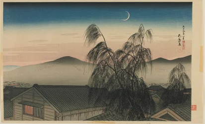 Lune du soir à Kobe (Kobe no yoizuki) ère Taisho, janvier 1920