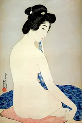 Femme après le bain, publié par Shosaburo Watanabe, 1920