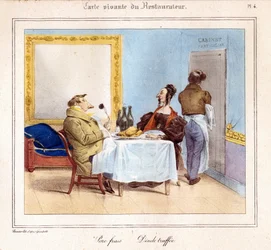 La carte vivante du restaurateur : Porc frais & dinde truffée. 1831-32