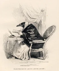 Corbeau écrivant