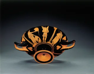 Kylix à figures rouges attiques, vers 470 av. J.-C.