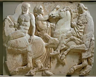 Art grec : cavaliers, frise du Parthénon