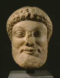 Tête de Dionysos, Attique, vers 480-460 av. J.-C.