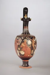 Oinochoé à figures rouges et blanches, c.310 av. J.-C.