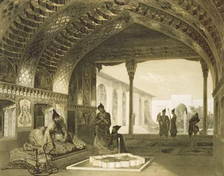 La salle des miroirs dans le palais du Sardar d