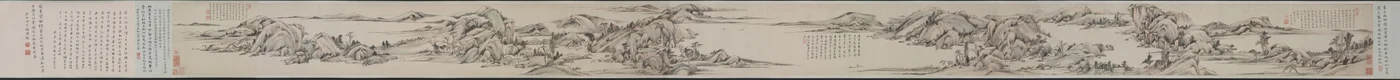 Paysage dans le style de Huang Gongwang