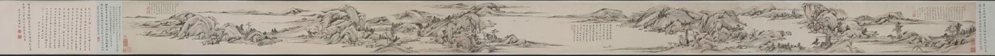 Paysage dans le style de Huang Gongwang, 1649