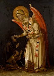 Ange, vers 1354, par Guariento, fresque