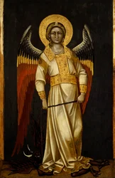Ange avec démon enchaîné, vers 1354