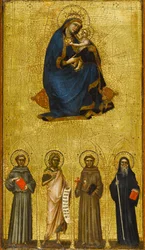 Madone et Enfant avec des saints, vers 1360