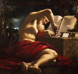 Saint Jérôme scellant une lettre
