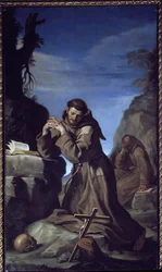 Saint François adorant la croix