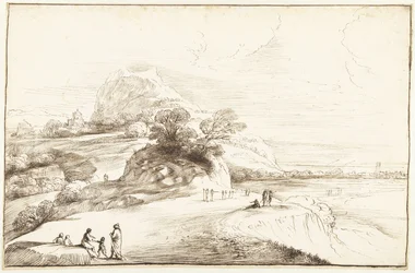 Paysage de montagne avec vue lointaine