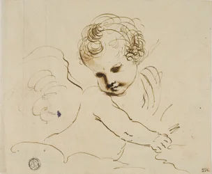 Putto dans les nuages
