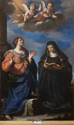Sainte Gertrude et Lucrèce, 1645
