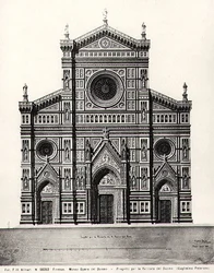 Design pour la façade de Santa Maria del Fiore ou Duomo à Florence