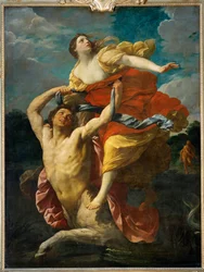 Dejanire enlevee par le centaur Nessus - Dejaneira raped by the centaur Nessus ...