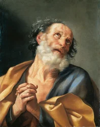 Portrait de Saint Pierre pleurant