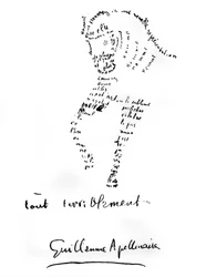Calligramme du cheval 1917