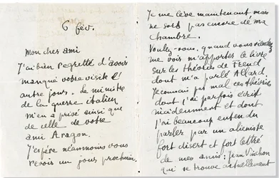 Lettre à André Breton, 1918