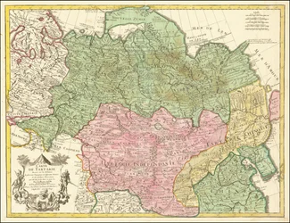 Carte de la Tartarie de 1706 par Guillaume de L