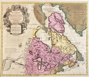 Carte du Canada et du Groenland
