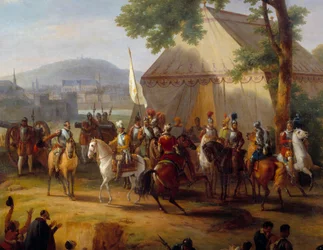 Le roi Henri IV quittant sa tente (détail)