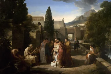 Homère chantant son Iliade à la Porte d