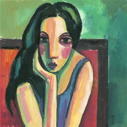 Fille aux cheveux noirs, 2013