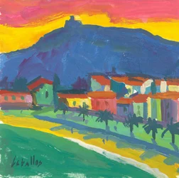 Collioure, 2012 (gouache sur papier)
