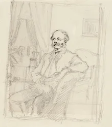 Directeur C. A. Zitting, étude de portrait