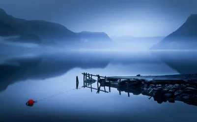 La jetée de Misty Lake