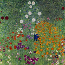 Jardin de ferme, jardin fleuri, 1907