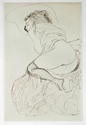Femme nue, tournée vers la gauche