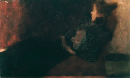 Dame au coin du feu
