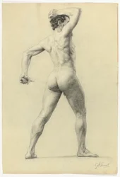 Nu masculin de dos, c.1880