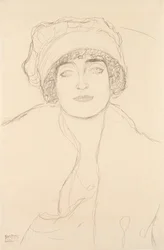 Portrait avec un chapeau, 1917-118
