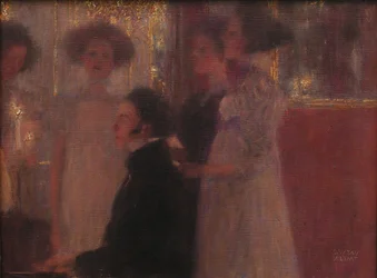 Schubert au piano, esquisse, 1896