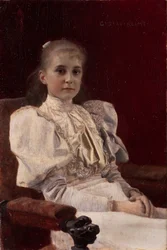 Jeune fille assise
