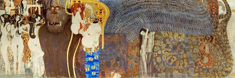La frise Beethoven, détail : Les forces hostiles, 1902