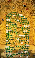La frise Stoclet, détail : Arbre de vie, 1905-1909